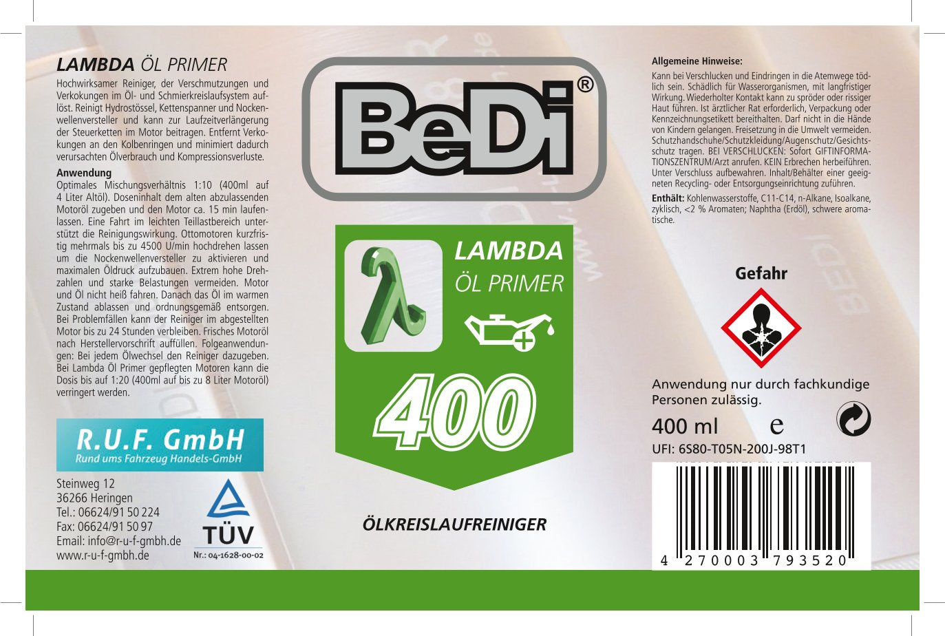 BeDi Lambda Öl Primer Ölschlammspülung